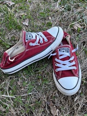 Converse Chuck Taylor All Star Shoreline Slip On Sneakers Brick Red Women’s 7